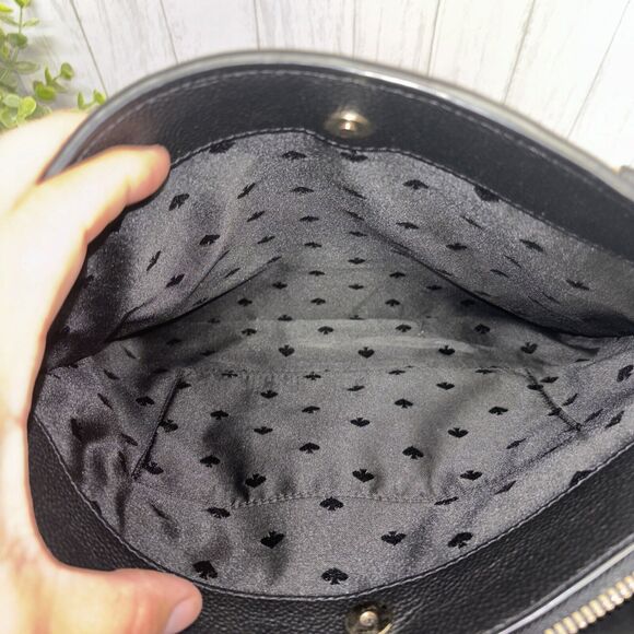 Women’s Kate Spade Monet Large Triple Tote Black Flawed - Picture 8 of 12